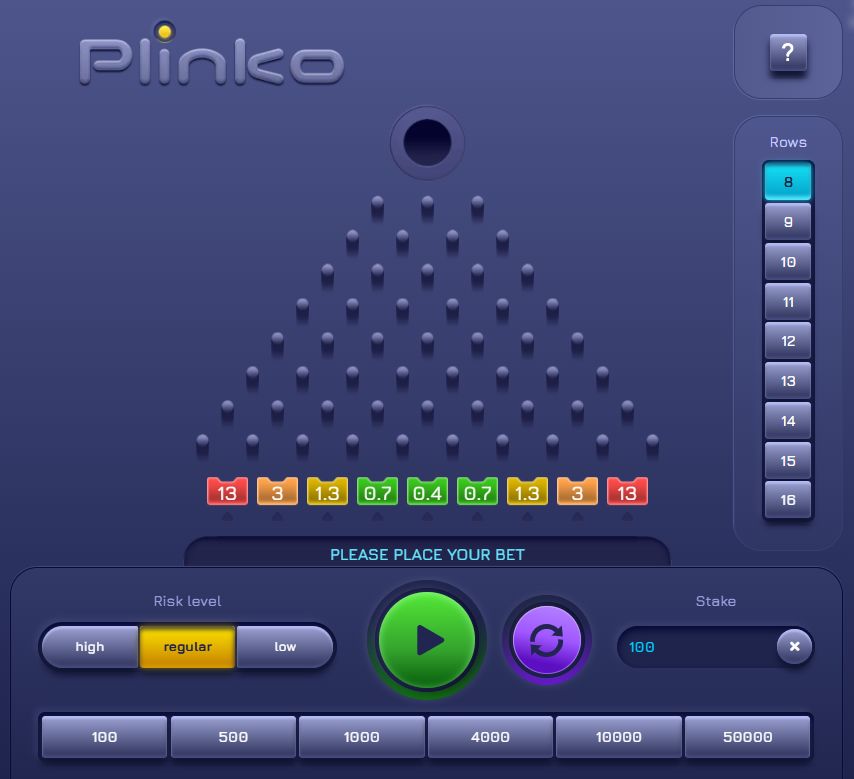Plinko игра на деньги