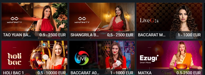 Live казино Melbet